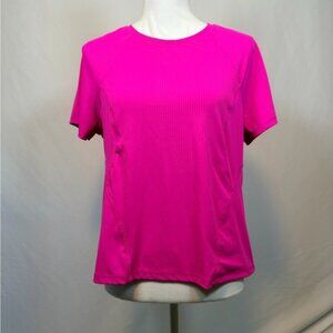 Spyder Vibrant Hot Pink Women's Active Shirt with Side Pocket. Size Large
